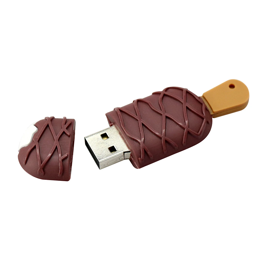 USB флеш-накопитель мороженое 8 ГБ 16 ГБ 32 ГБ 64 Гб милый фруктовое мороженое Флешка 128 ГБ USB флешка 256 ГБ флеш-накопитель USB 2,0 флеш-накопитель