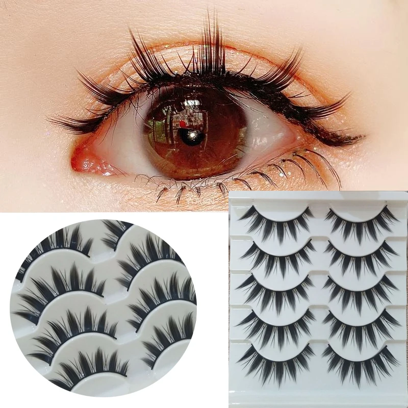 Cosplay&ware 5 Pairs False Eyelashes Little Devil Cosplay Lash Extension 3d Bunch Japanese Fairy Lolita Eyelash Daily Eye Beauty Makeup Tool -Outlet Maid Outfit Store Hd3f49d67fae64691816f5a16747a86d5D.jpg