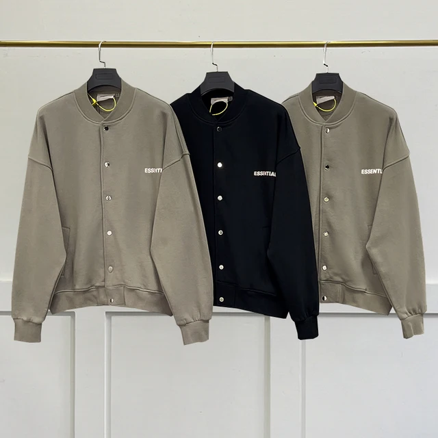 Fw21 Fashion New Oversized Essentials Baseball Jacket 1