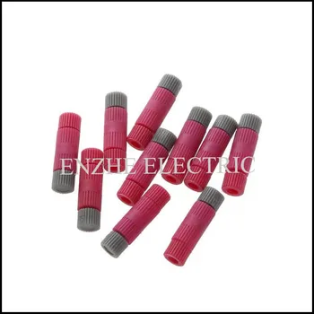 

10Pcs/Bag mini car wire terminal connector cable EX-130RR #604 red gray quick terminal block connector 20-22Awg