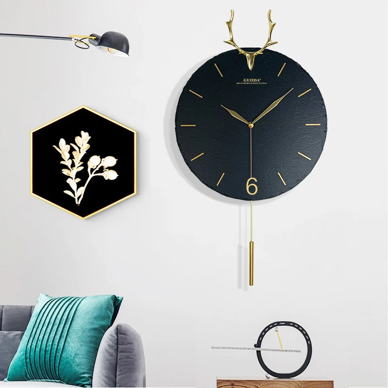 Style 3 Минималистичные часы с маятником, настенные, 3d, для гостиной, для дома, Pow Patrol, Бесплатный удар, часы, подвесные, Relogio De Parede, настенные украшения SC048 - Цвет: Style 3