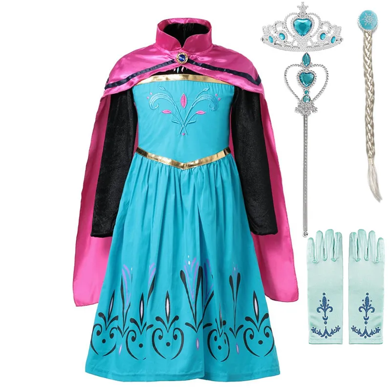 Elsa Dress 1 Девушка Vampirina Макияж Платье мультфильм История игрушек 4 Джесси Косплей Алладин Принцесса Жасмин одежда, костюм для Хэллоуина для детей - Цвет: Elsa Dress 1