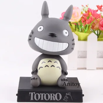 

My Neighbor Totoro Mini Totoro Bobblehead Doll Phone Bracket Cute PVC Miyazaki Studio Ghibli Collection Car Decoration Kids Toys