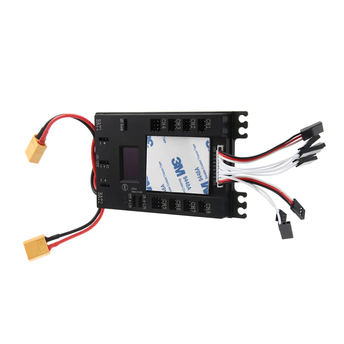 Power Mini DP Pro 9 Channels  Servo Section Board Power Box with BEC for Gas Plane