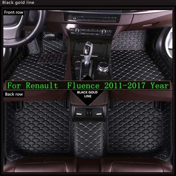 

Car Floor Mats For Renault Fluence 2011-2017 Custom Auto Foot Pad Automobile Carpet CoverNew 3D Leather Waterproof Mat