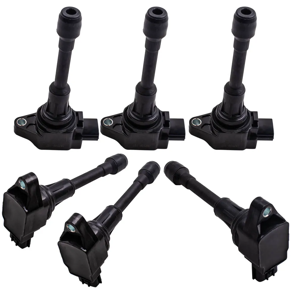 6x Катушка зажигания для Nissan 370Z 3.7L V6 2009 2010 2011 2012 2013-16 22448EY00A, UF-617 для Infiniti EX37 3.7L V6 2013