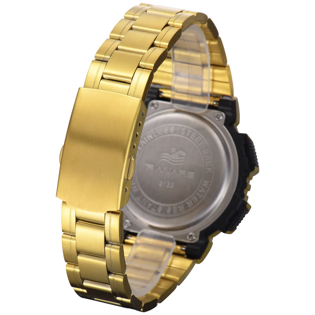 Женские Мужские часы унисекс, винтажные часы из нержавеющей стали, светодиодный, спортивные военные наручные часы, золотые, серебряные электронные цифровые часы, подарок