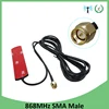 GSM Antenna 868mhz 915mhz glued strip 868m patch antenna SMA-Male connector Aerial 3 meters Cable 868 mhz 915 mhz antena antenne ► Photo 1/6