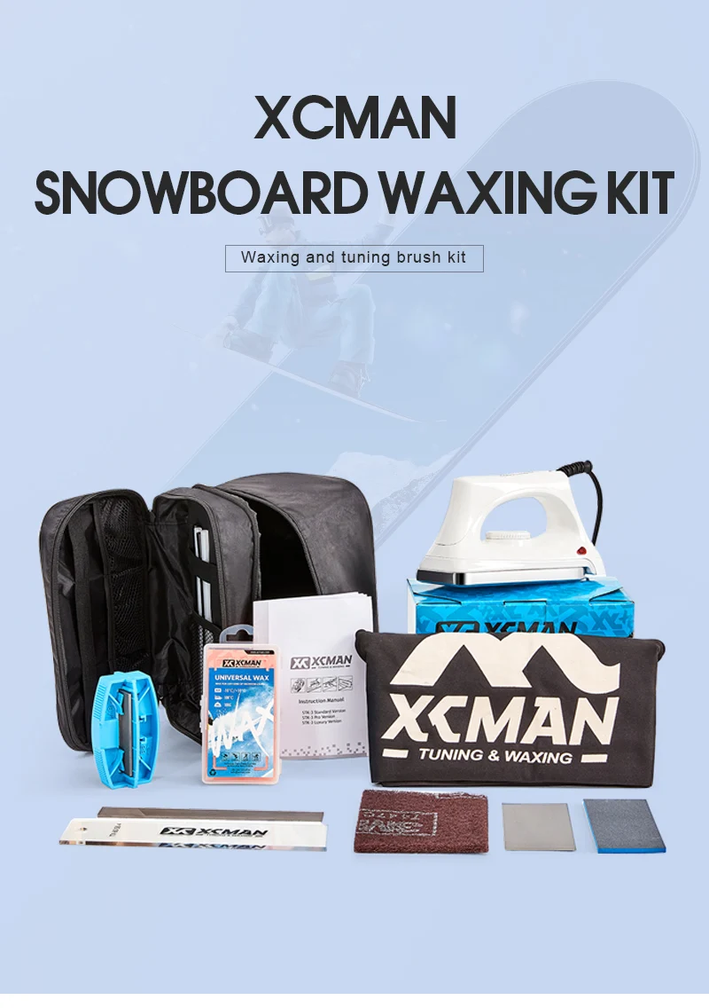 XCMAN Ski Snowboard Complete Polishing Tuning Kit Rust Removal Maintenance Tool 