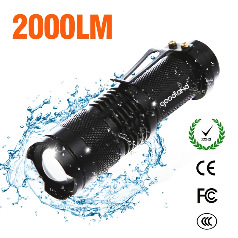 

Flashlight High Power Rechargeable Lantern Waterproof LED Torch Q5 14500 Battery Powered For Outdoor Hiking Camping Hunting