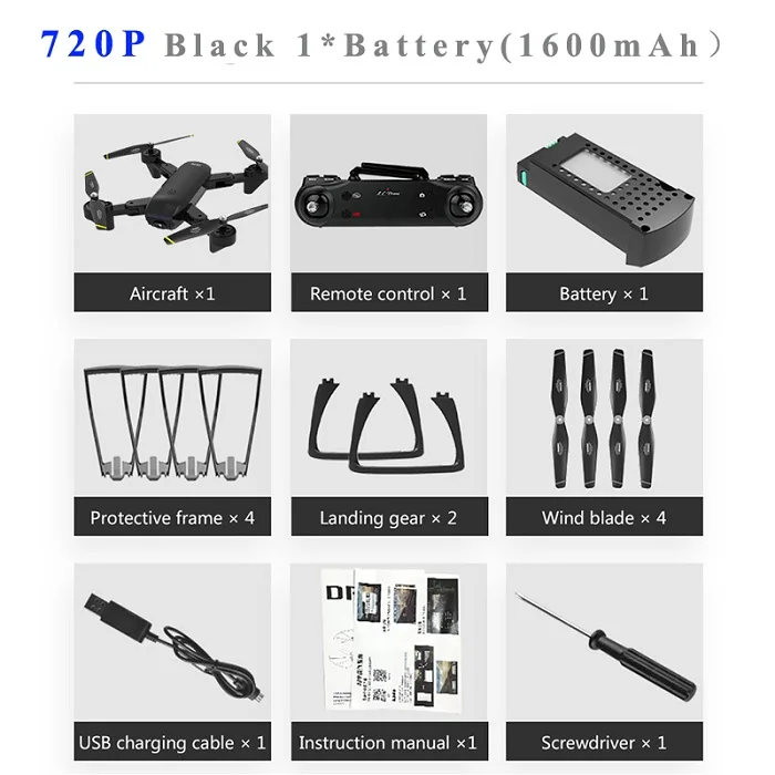 720P White 1Battery SG700-D WiFi FPV RC Дрон двойная камера складной оптический поток в реальном времени воздушная видео 4K 1080P 720P - Цвет: 720P White 1Battery