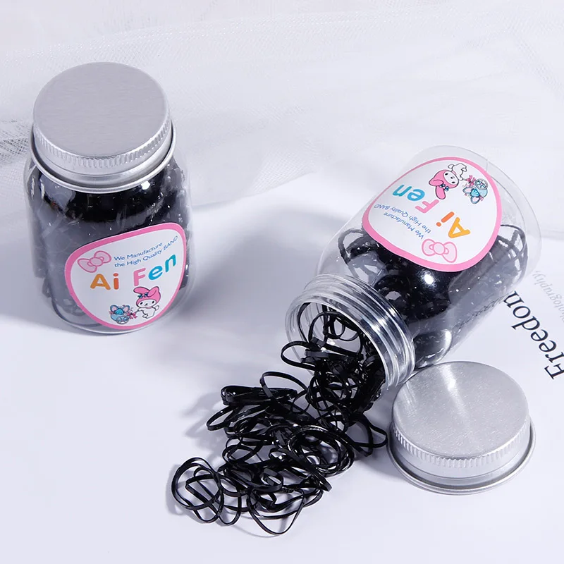 Аксессуары для волос 100/200 шт сладкие конфеты одноразовые детские резинки для волос Красочные Премиум Детские эластичные Галстуки для волос Головные уборы - Цвет: 1-200pcs
