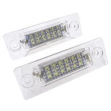 1 пара 18SMD задний светодиодный фонарь номерного знака для VW Touran/Passat B6 5D/Jetta Candy SKODA Superb 1 3U B5