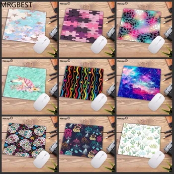

MRGBEST Space unicorn Cactus Leaves pattern Speed Mouse pad Size for 18x22cm Gaming Mousepads Big Promotion For Russian country