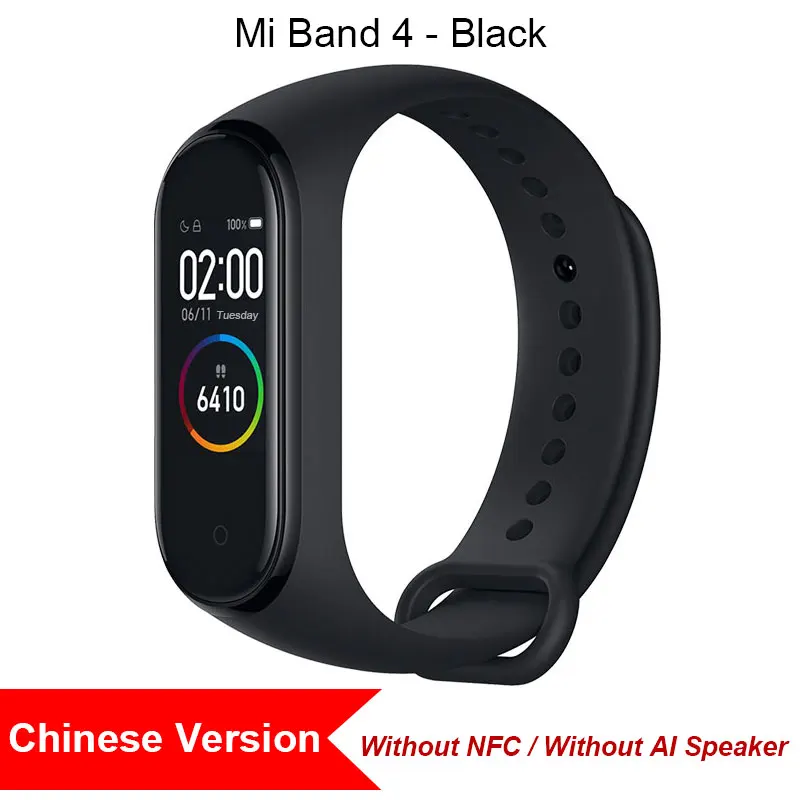 Новая глобальная версия Xiaomi mi Band 4 band 4 Smart mi Band 3 Цвета экран браслет сердечного ритма фитнес музыка 50 м Водонепроницаемый Bluetooth - Цвет: .CN Version