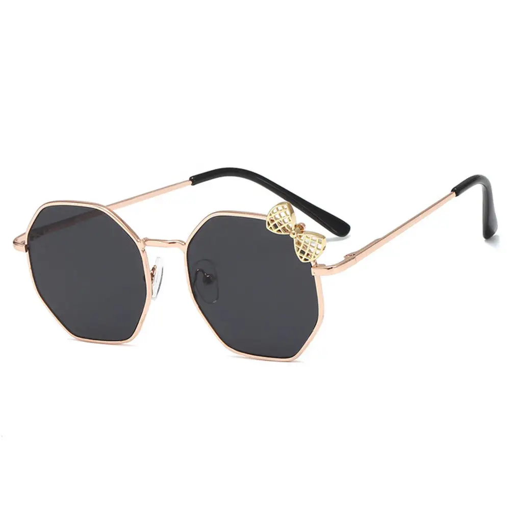 1pc Fashion Girls Bow Sunglasses Metal Frame Kids Glasses Children Outdoor Goggles Party Eyewear Cute Sun Glasses New