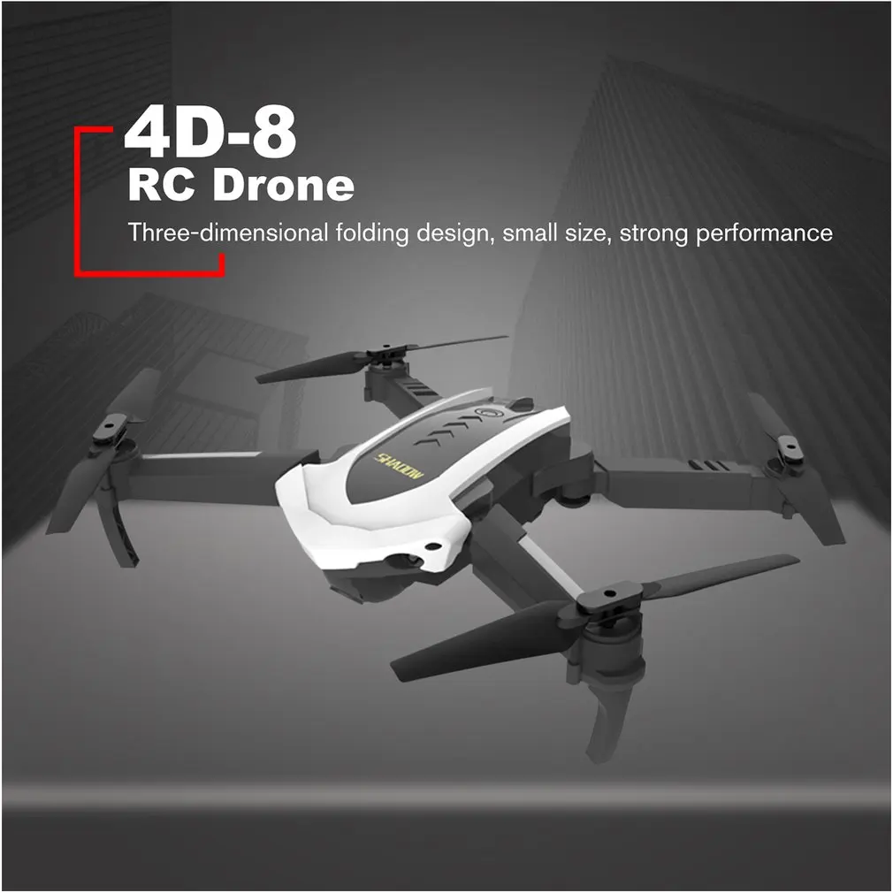 4D-8 wifi 5MP камера складной Радиоуправляемый Дрон оптический поток позиционирования дистанционного управления Вертолет самолет с светодиодный светильник