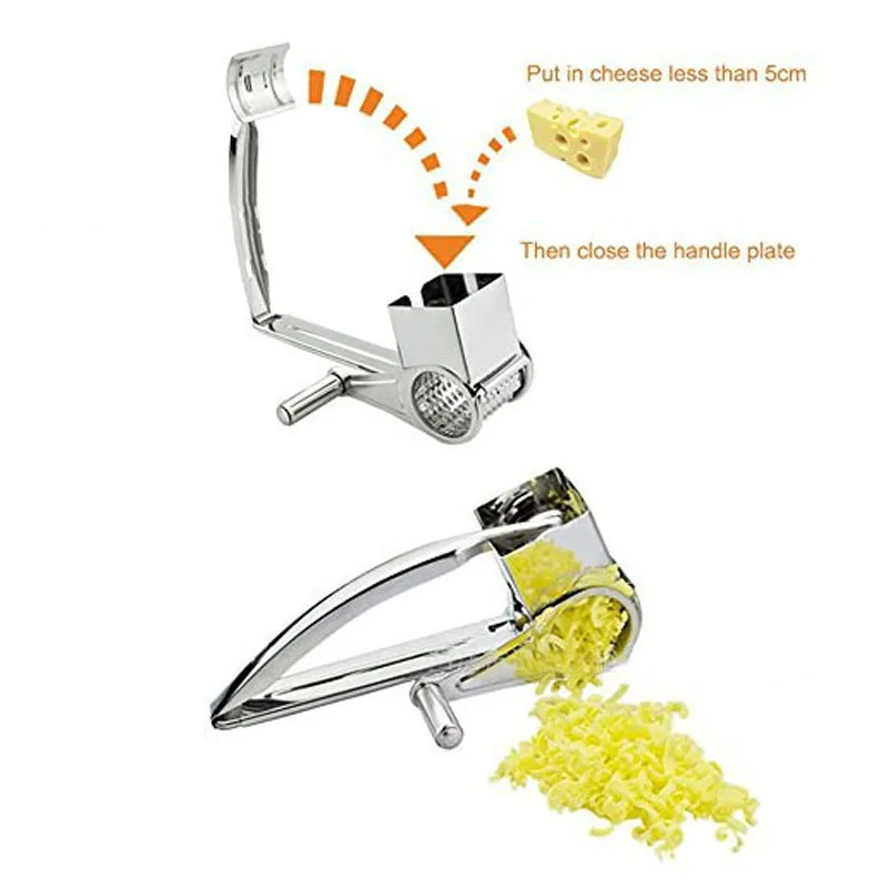 Stainless Steel Cheese Grater Multi function Household Shredder Ginger