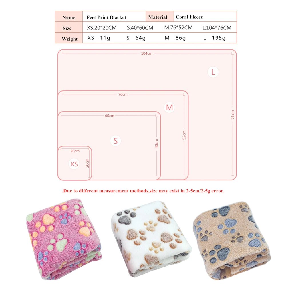 Pet ciepły miękki koc zimowy koral pluszowy paw koc z nadrukiem kot i pies materac średnie małe psy koty koral polar artykuły dla zwierząt 6 Pet ciepły miękki koc zimowy koral pluszowy paw koc z nadrukiem kot i pies materac średnie małe psy koty koral polar artykuły dla zwierząt 6