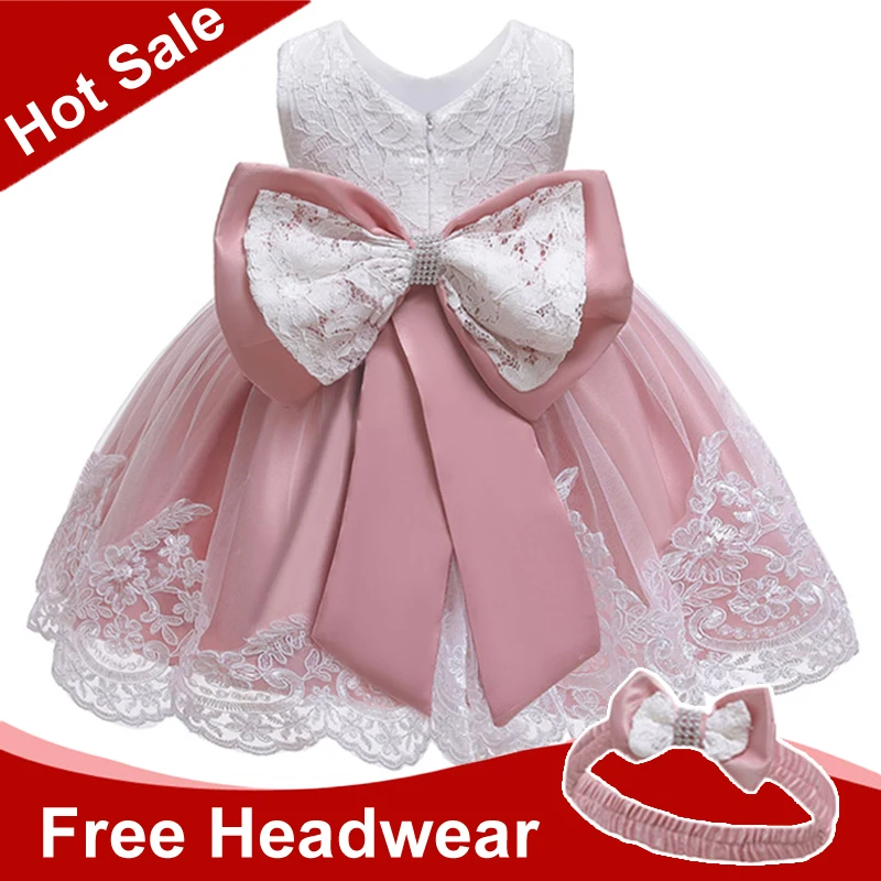 Summer Baby Girls Dress Newborn Baby Lace Princess Dresses For Baby 2 1st Year Birthday Dress Easter Costume Infant Party Dress