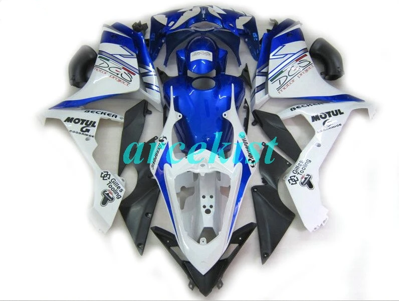 4 подарки ABS прессформы Мотоцикл Обтекатели подходит для Yamaha YZF-1000-R1 2007 2008 07 08 обтекатель кузова набор на заказ синий белый хороший