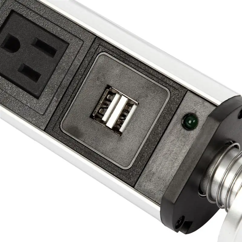 Foxnovo 3 штепсельные вилки для США/ЕС/Австралии и 2 usb-порта, электрическая розетка, выдвижная безопасная розетка для настольной столешницы