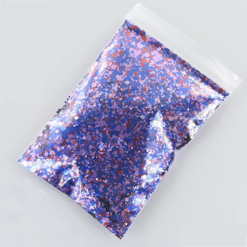 Color5-50g Голографический массивный/тонкий микс свободный блеск-50 грамм 1 мешок-блеск-дизайн ногтей Блеск-смесь Блеск-стакан блеск-MD11(1-30 - Цвет: Color5-50g