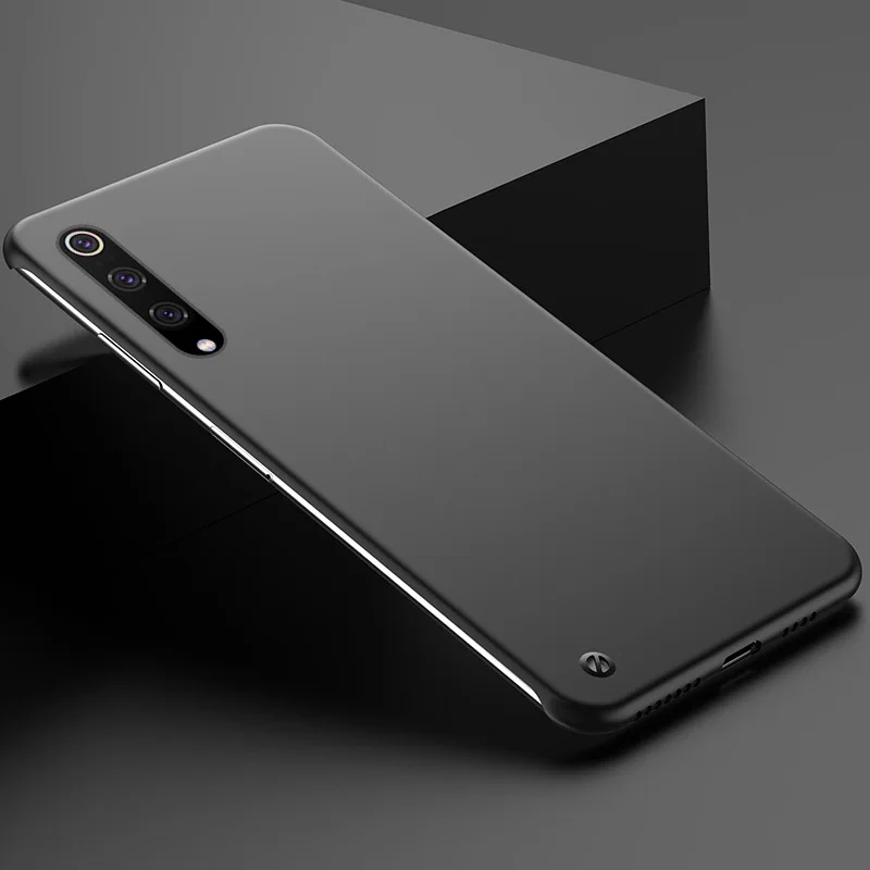 Жидкий Бескаркасный Жесткий Чехол для Xiaomi mi 9 SE CC9 CC9E 9T Pro A3 ультра тонкий жидкий ПК чехол для Red mi K20 Pro mi 9 SE чехол - Цвет: Черный