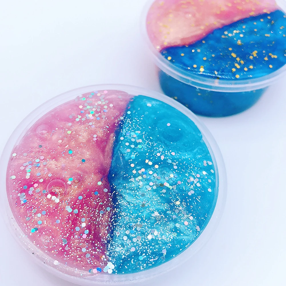 60/120 мл Лизун для детей, игрушка с блестками, звездная слизня, глина, ремесло, снятие стресса, мягкая игрушка для детей