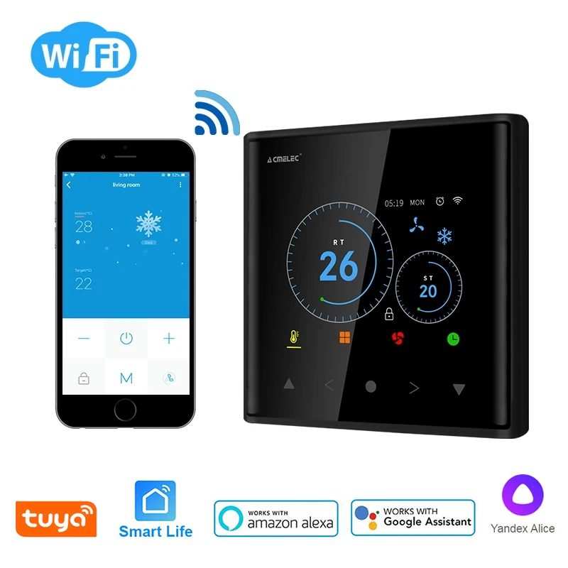 

740-K Tuya WiFi Smart Thermostat ï¼ŒAir Conditioning temperature controller Controller for Google Home, Alexaï¼ŒDuerOS