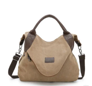 

2020 Brand Large Pocket Casual Tote Women's Handbags Shoulder Handbags Canvas Capacity Bags For Women Messenger Bags women bag
