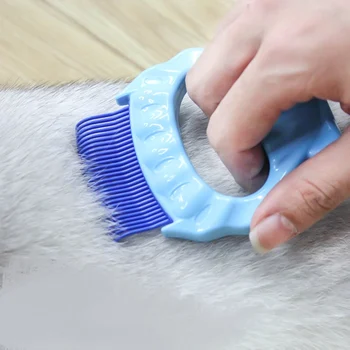 

pet supplies cat accessories Cat and dog cleaning removal hair Brush Shell shape pet dog universalt brush grooming tool