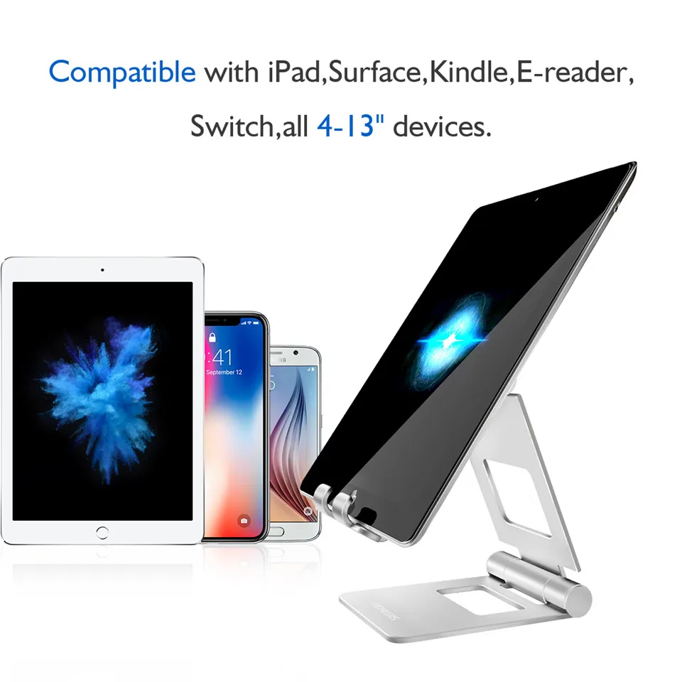 Подставка для планшета LINGCHEN регулируемый складной держатель iPad 7 9 настольная