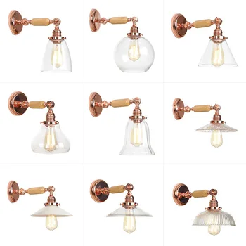 

wall lamp head of a bed bedroom lights Nordic character contracted corridors of LED lamps and lanterns of rose gold