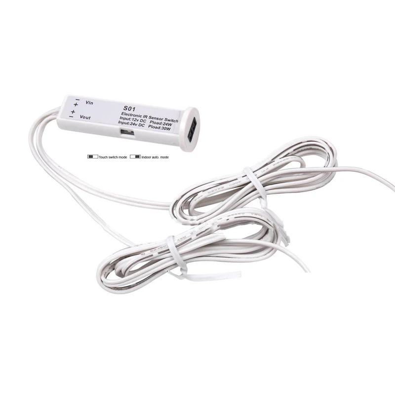 LED Dual Modes IR Sensor Switch 12v / 24v Work with LED Under Cabinet Lights Or Showcase Auto. Controller CE ROHS