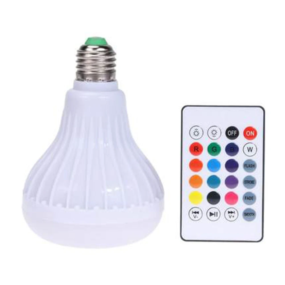 Музыкальные праздничные лампы для вечеринок Смарт E27 Rgb Bluetooth динамик