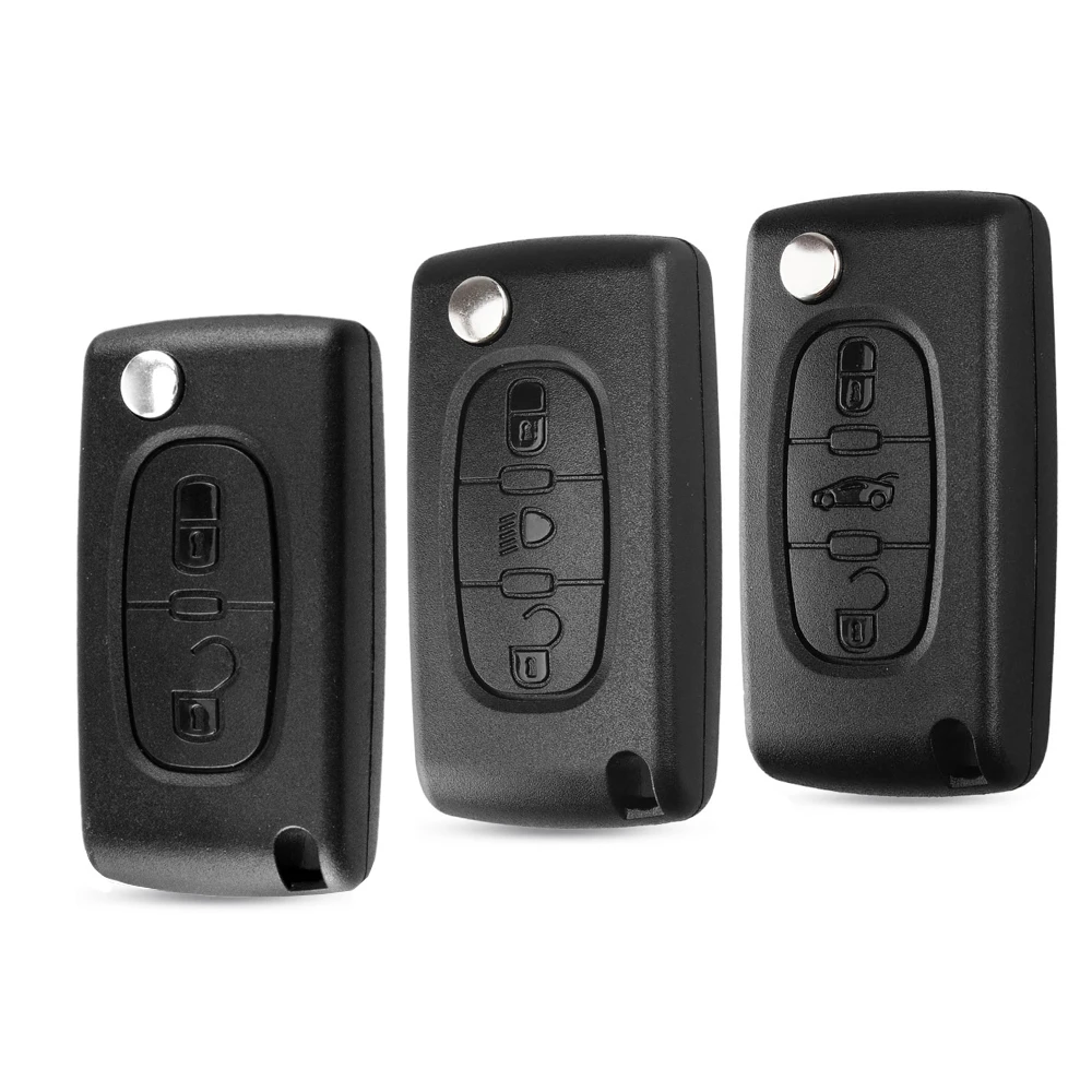 

Remote Flip Car Key Shell for Peugeot 107 206 307 407 408 607 807 Citroen C2 C3 C4 C5 C6 C8 Xsara Picasso CE0523/0536