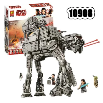 

10908 Star Wars Series First Order Heavy Assault Walker Building Block Bricks Compatible Lepining 75189 Starwars Toys