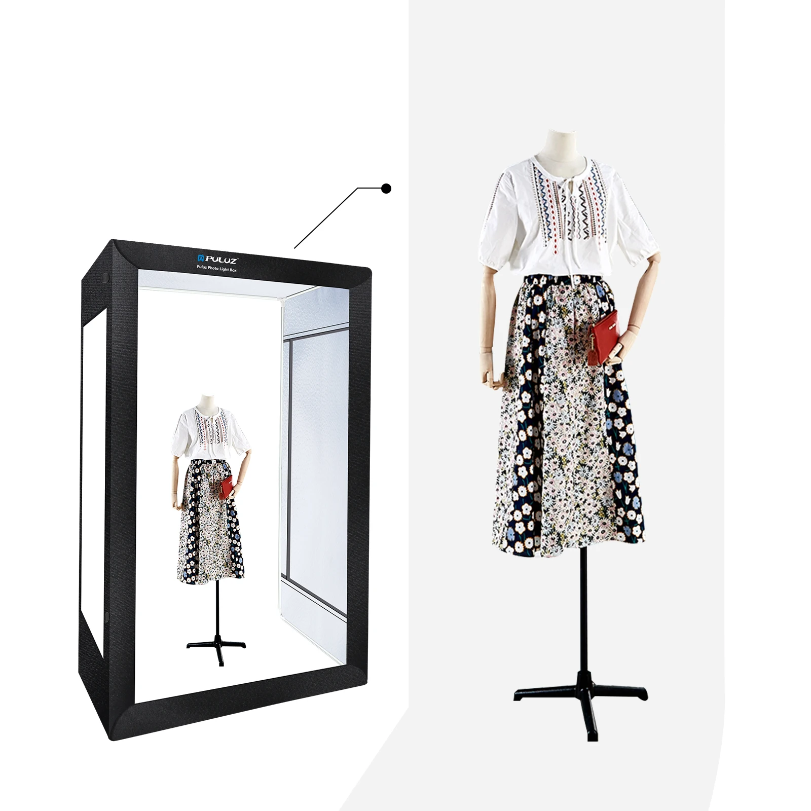 Hd3f650c2f819470488c9d7889354f8a0n Professional 200cm Photo Studio Box 6 LED Light Panels 240W 5500K Model Portrait Apparel Photo Lighting Shooting Tent Kit Mallzona