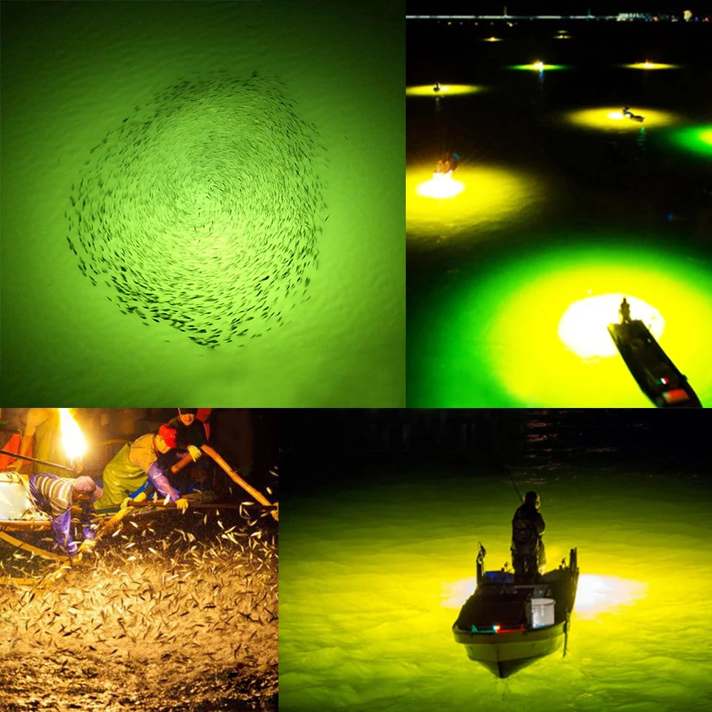 Waterproof Underwater Fishing LED Lure Light Night Fish Attracting