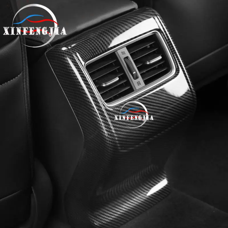 Для Honda Accord 18-19 углеродное волокно цвет центр заднего вентиляционного отверстия выход крышка отделка