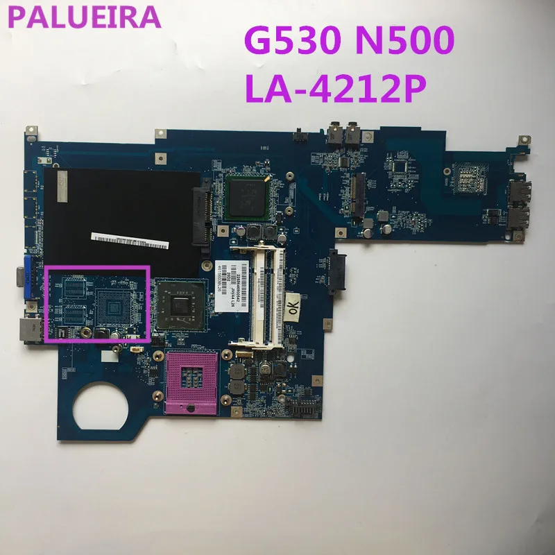 PALUBEIRA Для lenovo G530 N500 JIWA3 LA-4212P материнская плата для ноутбука placa principal GL40 DDR2 GM45 full Testd