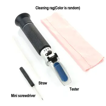

Portable Hand-Held Refractometer Optical Alcohol Meter White Wine Alcohol Concentration Measuring Instrument