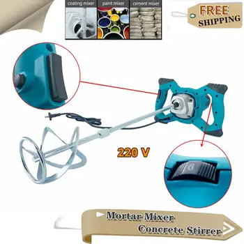 

2100W 6 Level Speed Handheld Paint Professional Mixer Concrete Cement Stirrer Grout Mixer Electric Mortar Powder Mixing Machine