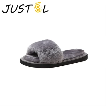 

JUSTSL 2019 Winter New Children's Cotton Slippers Girls Boys Home Indoor Warm Shoes Kids Plush Slippers