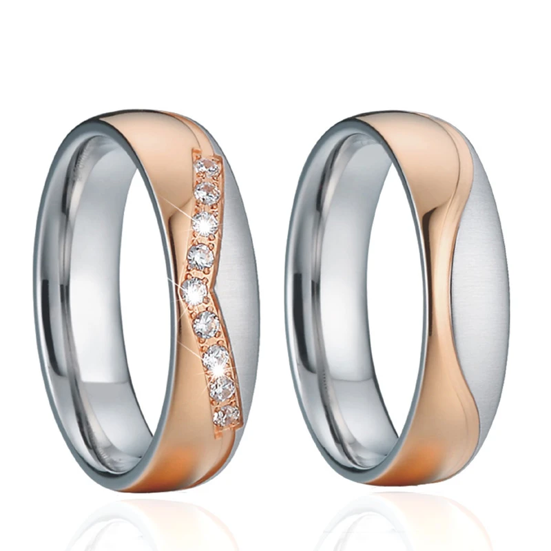 Anillos boda para hombre y mujer, sortija de boda, - AliExpress
