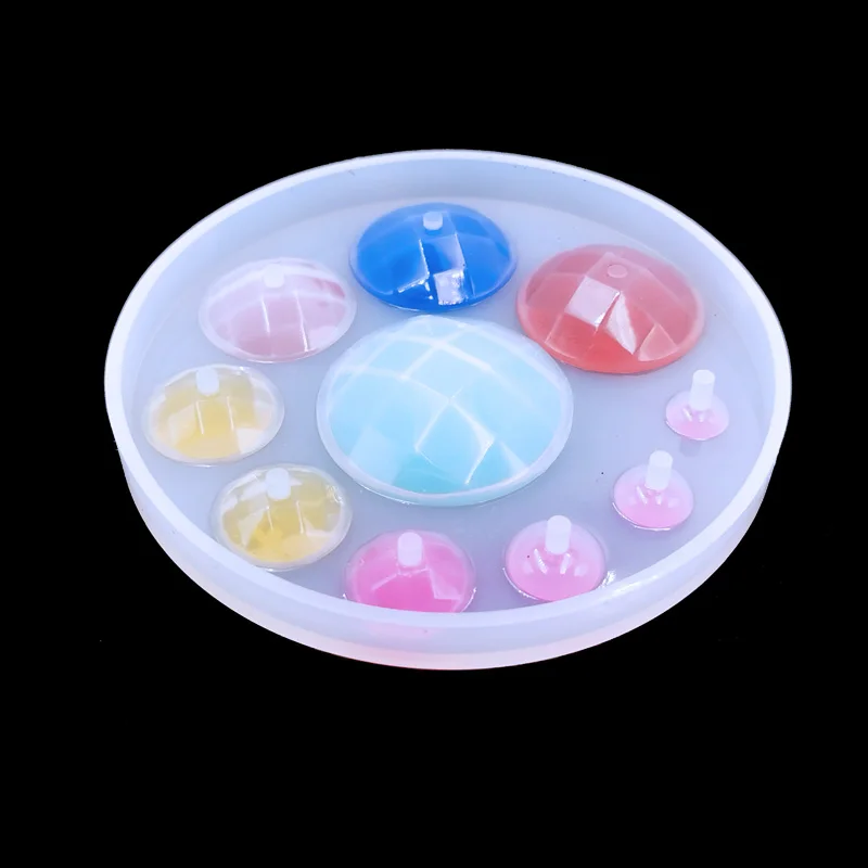 1PC Water Crystal Glue Round Circle Pendant Silicone UV Mold for Making Pedant Jewelry Exoxy Resin Molds Jewelry Tools