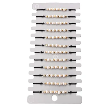 

12 Pcs/lot Women Black String Rope Adjustable Braided Bracelets Set Star Shell Charm Bracelet Jewelry