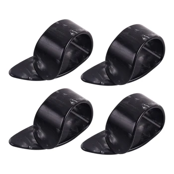 

4pcs Accessories Ukulele Electric Smooth Musical Instrument Gift Bass Guitar Pick Celluloid Portable Acoustic Thumb Finger Nail