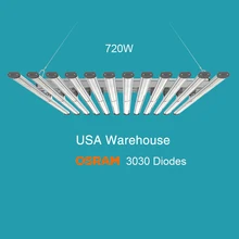 

720w Indoor plant Led Grow Light bar Detachable Equipment with 12 Bars Replacing 1000w HPS for Vertical Farming Phytolamp Plants